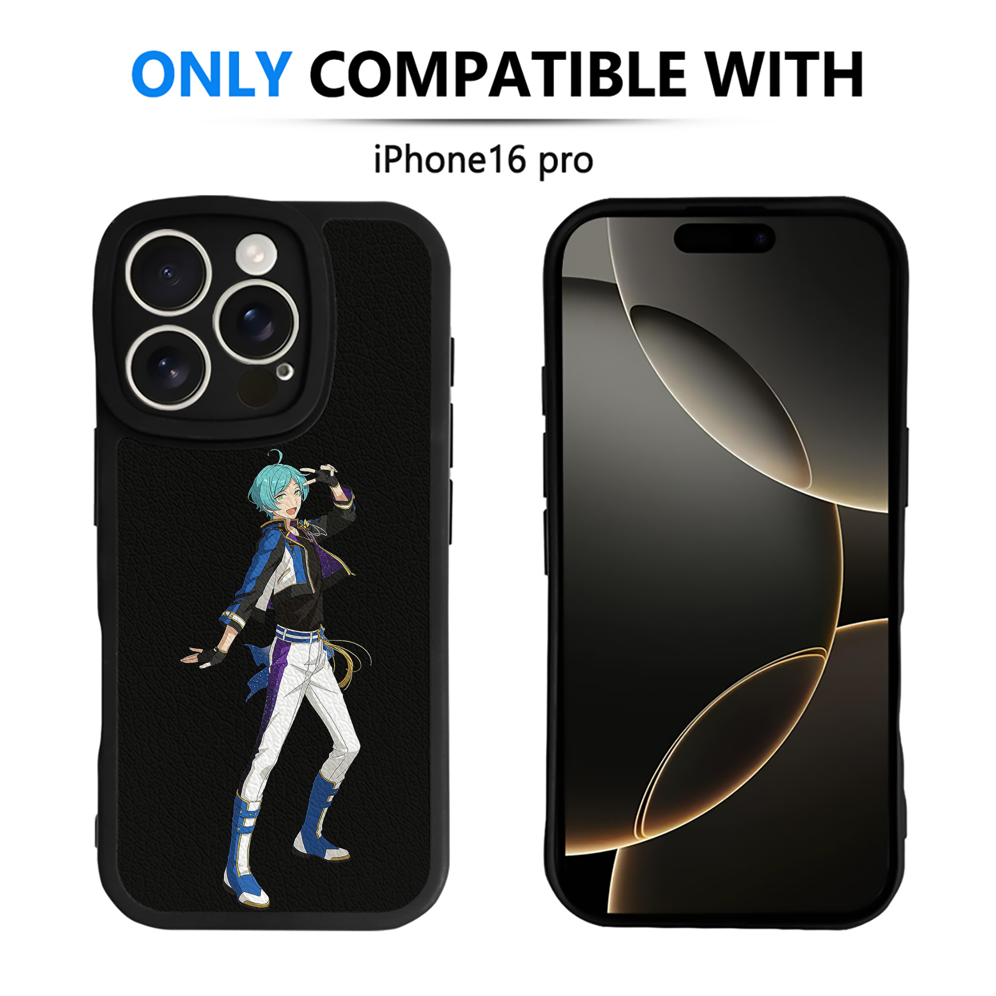 （画像用） あんさんぶるスターズ! Ensemble Stars 【iPhone 16シリーズ対応】シリコンスマホケース（レザー調） 材質：シリコン
